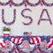 4 Pack 6.6 ft Red White Blue Patriotic Tinsel Garland with American Flags, Metallic Foil Fringe Banner Streamers for 4th of July
